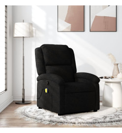 Fauteuil de massage inclinable Noir Tissu