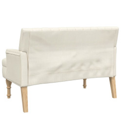 Banc avec coussins lin 113x64,5x75,5 cm tissu