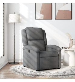 Fauteuil inclinable Gris foncé Tissu