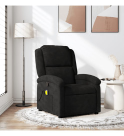 Fauteuil de massage inclinable noir velours