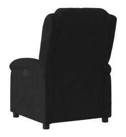 Fauteuil de massage inclinable noir velours