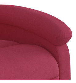 Fauteuil inclinable rouge bordeaux velours