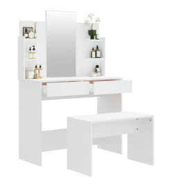 Ensemble de coiffeuse Blanc 96x40x142 cm