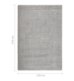 Tapis shaggy antidérapant Gris clair 120x170 cm