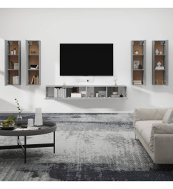 Ensemble de meubles TV 6 pcs Sonoma gris Bois d'ingénierie