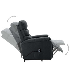 Fauteuil Gris foncé Tissu