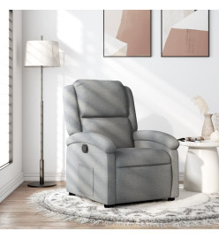 Fauteuil inclinable Gris clair Tissu