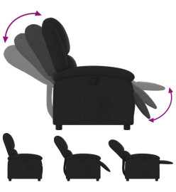 Fauteuil inclinable Noir Tissu