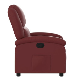 Fauteuil inclinable Rouge bordeaux Similicuir