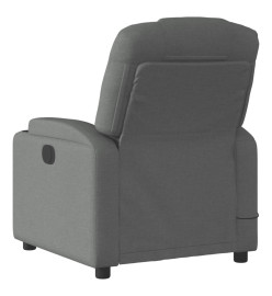 Fauteuil de massage inclinable Gris foncé Tissu