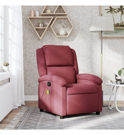 Fauteuil de massage inclinable Rouge bordeaux Tissu