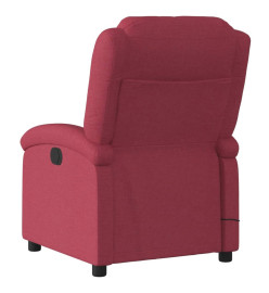 Fauteuil de massage inclinable Rouge bordeaux Tissu