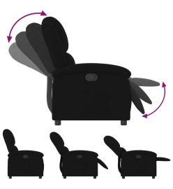 Fauteuil inclinable noir velours