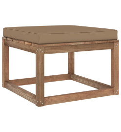 Salon palette de jardin 6 pcs et coussins Bois de pin imprégné
