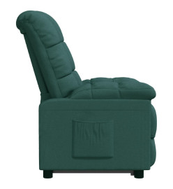 Fauteuil inclinable Vert foncé Tissu