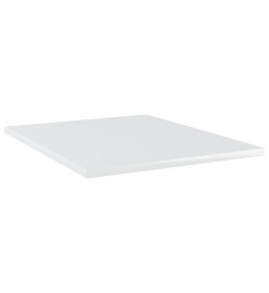 Panneaux bibliothèque 4pcs Blanc brillant 40x50x1,5cm Aggloméré