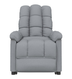 Fauteuil inclinable électrique Gris clair Tissu