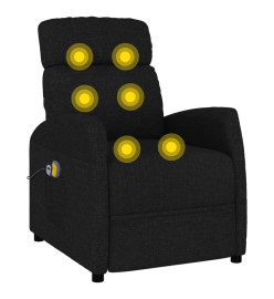 Fauteuil de massage Noir Tissu