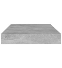 Panneaux de bibliothèque 4pcs Gris béton 100x10x1,5cm Aggloméré