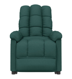 Fauteuil inclinable électrique Vert foncé Tissu