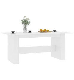 Table de salle à manger Blanc 180 x 90 x 76 cm Aggloméré