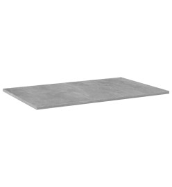 Panneaux de bibliothèque 4 pcs Gris béton 80x50x1,5cm Aggloméré