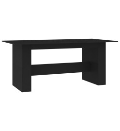 Table de salle à manger Noir 180 x 90 x 76 cm Aggloméré