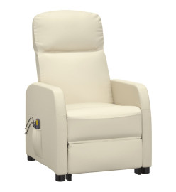 Fauteuil de massage Crème Similicuir