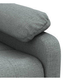 Fauteuil de massage inclinable Gris foncé Tissu