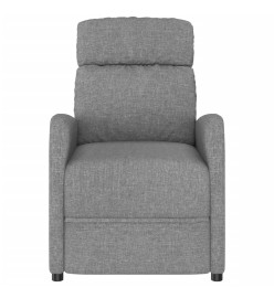 Fauteuil de massage inclinable Gris clair Tissu