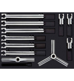 KS Tools Ensemble d'extracteurs universels 12 pcs 100-260 mm 700.1300