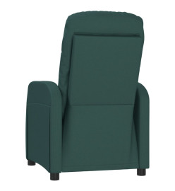 Fauteuil de massage Vert foncé Tissu