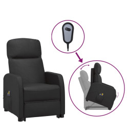 Fauteuil de massage Noir Similicuir