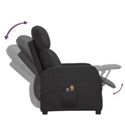 Fauteuil de massage Noir Similicuir