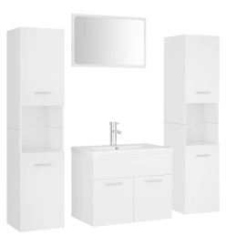 Ensemble de meubles de salle de bain Blanc Aggloméré