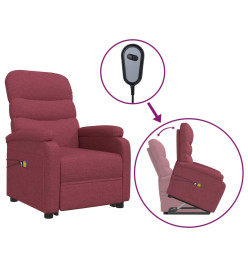 Fauteuil de massage Rouge bordeaux Tissu