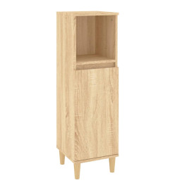 Armoire salle de bain chêne sonoma 30x30x100 cm