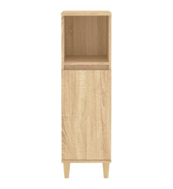 Armoire salle de bain chêne sonoma 30x30x100 cm