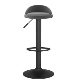 Tabouret de bar Gris foncé Velours