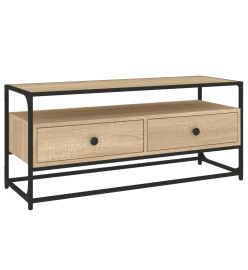 Meuble TV chêne sonoma 100x35x45 cm bois d'ingénierie