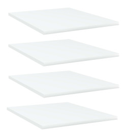 Panneaux de bibliothèque 4 pcs Blanc 40x50x1,5 cm Aggloméré