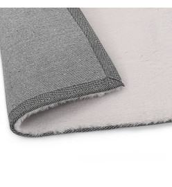 Tapis 80x150 cm Fausse fourrure de lapin Gris