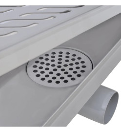 Drain de douche linéaire 930x140 mm acier inoxydable