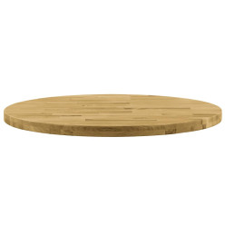 Dessus de table Bois de chêne massif Rond 44 mm 600 mm