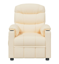 Fauteuil inclinable Crème Tissu