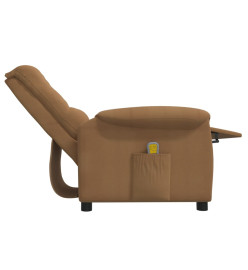 Fauteuil de massage Taupe Tissu microfibre