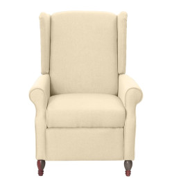 Fauteuil inclinable Crème Tissu