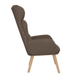 Chaise de relaxation Taupe Tissu