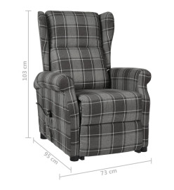 Fauteuil Gris Tissu