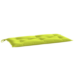 Coussin de banc de jardin vert brillant 110x50x7cm tissu oxford